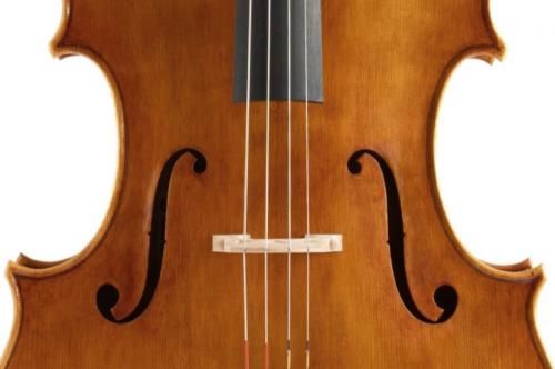 Particolare di un violino realizzato a Brescia in Lombardia